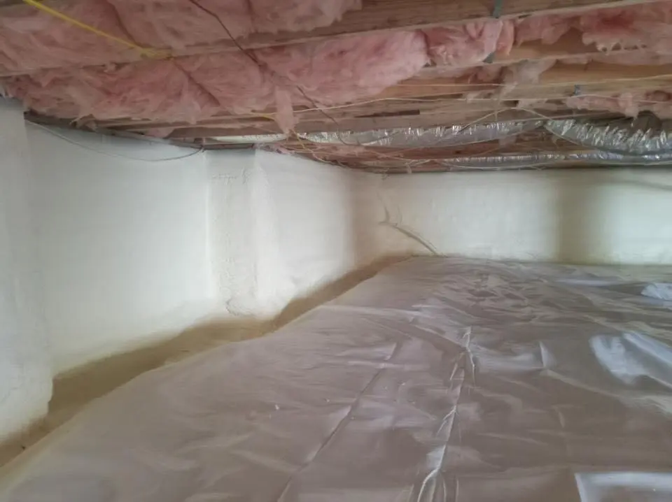 Crawl space encapsulation with closed-cell spray foam for Roof Waterproofing in Rio Pinar